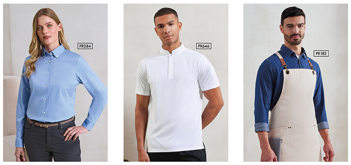 13 new workwear styles from Premier Clothing buy from Aspect